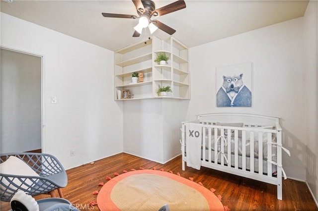872 W 21st St, San Pedro, CA 90731 - bedroom featuring wood finished floors and ceiling fan