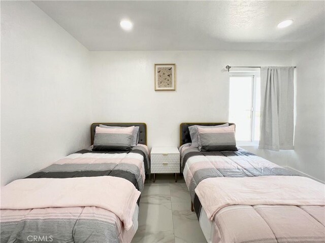 445 E San Rafael Dr, Palm Springs, CA 92262 - bedroom featuring marble finish floors and recessed lighting
