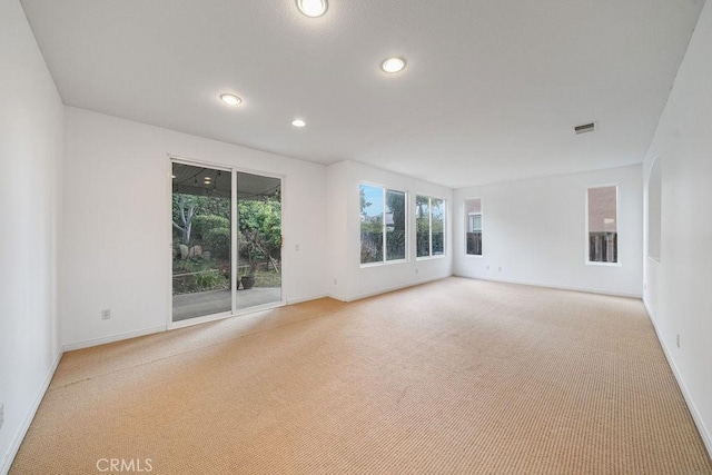 32475 Corte Barela, Temecula, CA 92592 - spare room with light colored carpet, baseboards, and recessed lighting