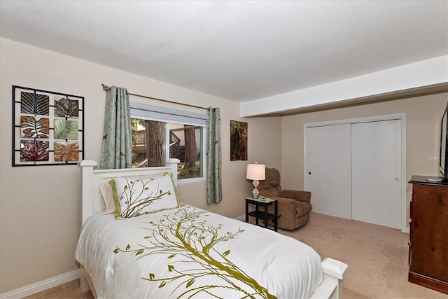 145 Cumberland Dr, Lake Arrowhead, CA 92352 - bedroom with carpet floors and a closet