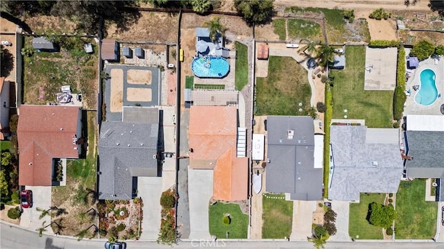 19927 Athenon Ave, Perris, CA 92570 - aerial view of property and surrounding area with a pool area