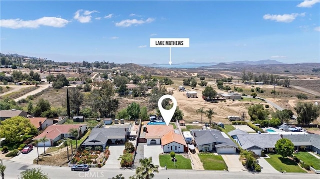 19927 Athenon Ave, Perris, CA 92570 - aerial perspective of suburban area featuring a mountainous background