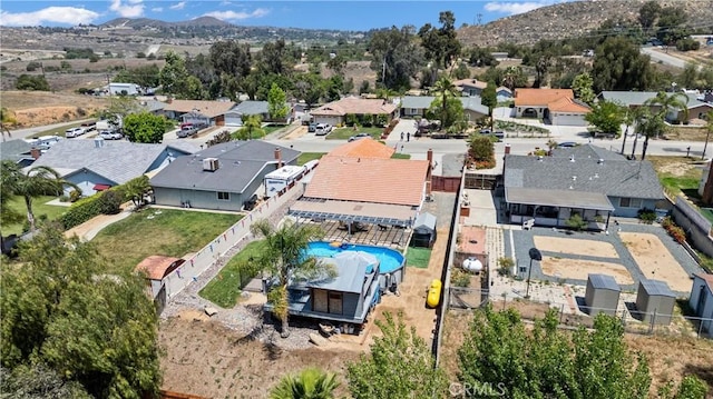 19927 Athenon Ave, Perris, CA 92570 - aerial view of residential area featuring mountains and a pool area