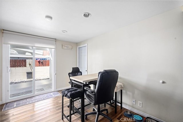 19927 Athenon Ave, Perris, CA 92570 - home office with baseboards and wood finished floors