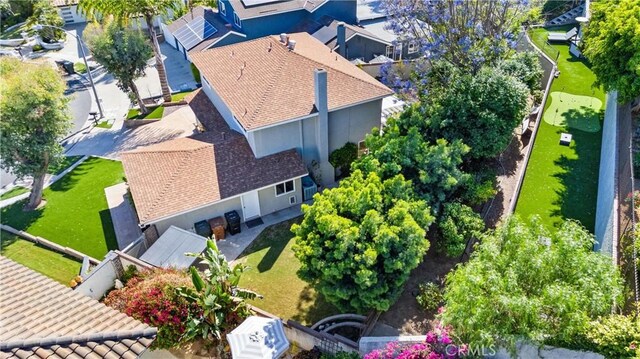1421 Woodcrest Ave, Brea, CA 92821 - view from above of property