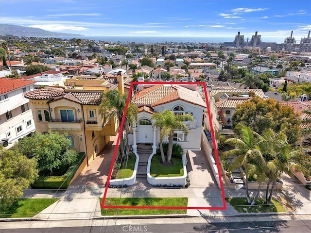 723 N Lucia Ave Unit A, Redondo Beach, CA 90277 - aerial view of property and surrounding area with property boundaries highlighted