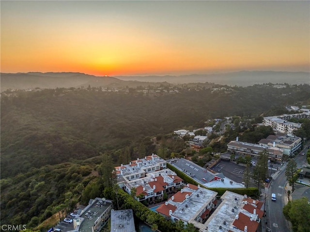 2311 Roscomare Rd Unit 16, Los Angeles, CA 90077 - aerial view at dusk of a view of trees