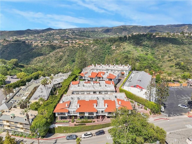 2311 Roscomare Rd Unit 16, Los Angeles, CA 90077 - aerial view of property and surrounding area with mountains