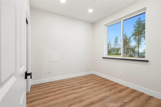 6296 Diamond Ave, Paradise, CA 95969 - spare room with recessed lighting, baseboards, and light wood-style flooring