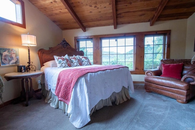 11105 Berry Rd, Valley Center, CA 92082 - bedroom featuring carpet floors and wooden ceiling