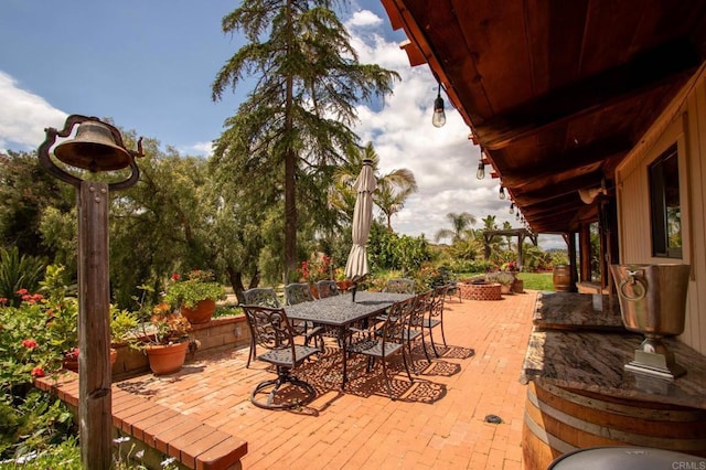 11105 Berry Rd, Valley Center, CA 92082 - view of patio with an outdoor fire pit and outdoor dining space