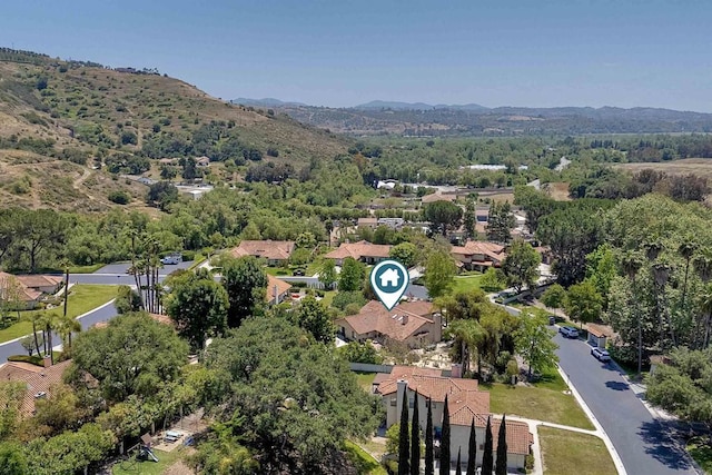 3749 Sarah Ann Dr, Fallbrook, CA 92028 - aerial perspective of suburban area with a mountain backdrop