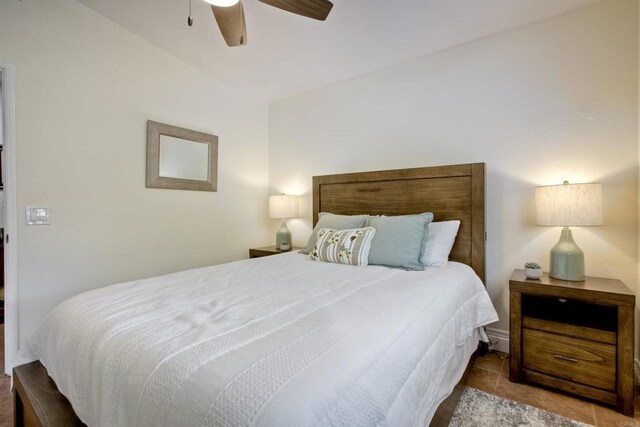 3749 Sarah Ann Dr, Fallbrook, CA 92028 - bedroom featuring a ceiling fan and tile patterned flooring