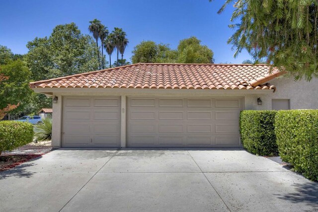 3749 Sarah Ann Dr, Fallbrook, CA 92028 - view of front of property with stucco siding, a tiled roof, and concrete driveway