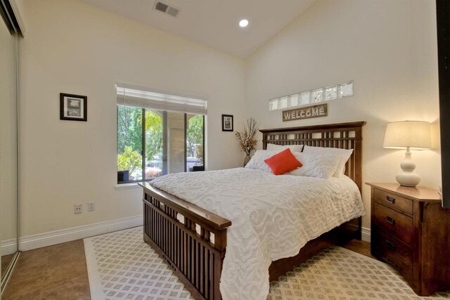 3749 Sarah Ann Dr, Fallbrook, CA 92028 - bedroom featuring baseboards, recessed lighting, and vaulted ceiling