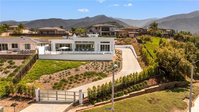 1270 W Chase Dr, Corona, CA 92882 - back of property with a residential view and a mountain view
