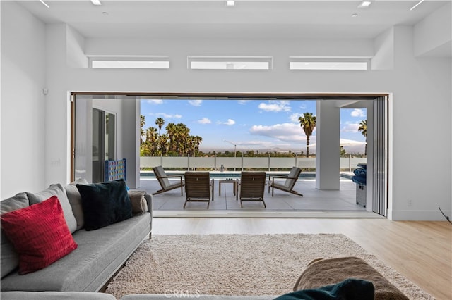 1270 W Chase Dr, Corona, CA 92882 - living room featuring healthy amount of natural light and wood finished floors