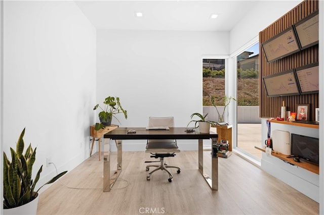 1270 W Chase Dr, Corona, CA 92882 - office area with wood finished floors