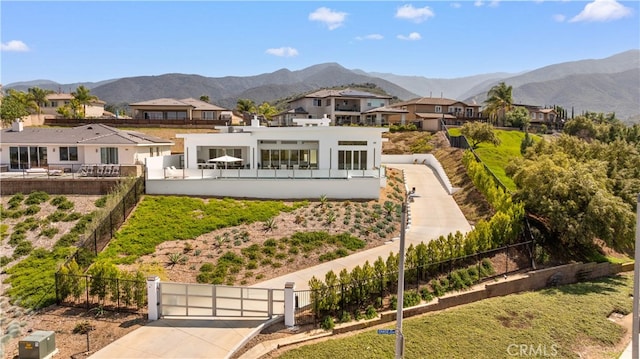 1270 W Chase Dr, Corona, CA 92882 - back of house with a residential view and a mountain view