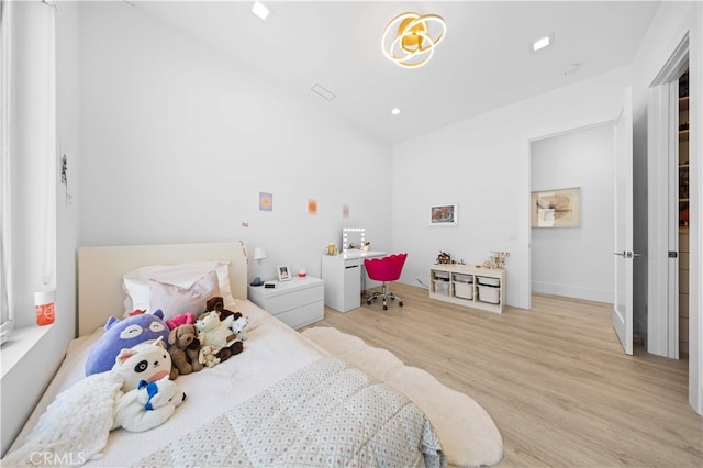 1270 W Chase Dr, Corona, CA 92882 - bedroom with wood finished floors and recessed lighting