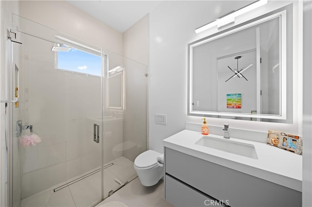1270 W Chase Dr, Corona, CA 92882 - full bath with toilet, vanity, and a shower stall
