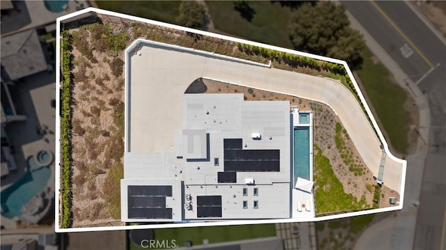 1270 W Chase Dr, Corona, CA 92882 - aerial view of property's location featuring property parcel outlined