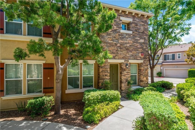 30505 Canyon Hills Rd Unit 1205, Lake Elsinore, CA 92532 - view of front of property with stone siding and stucco siding