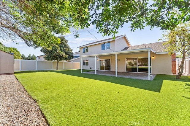 13421 Epping Way, Tustin, CA 92780 - rear view of house featuring stucco siding and a patio