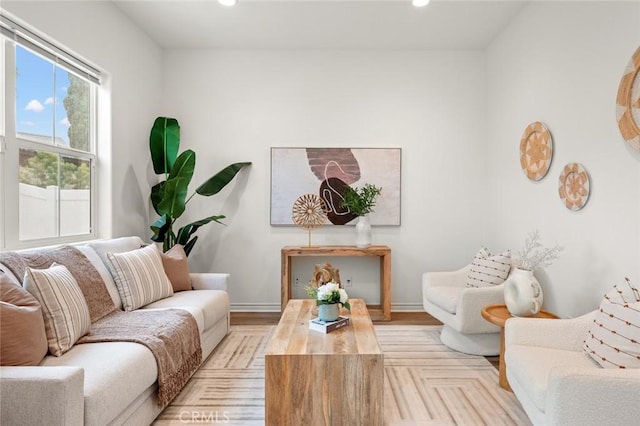 937 E Wonder Ln, Glendora, CA 91740 - living area with baseboards, recessed lighting, and wood finished floors