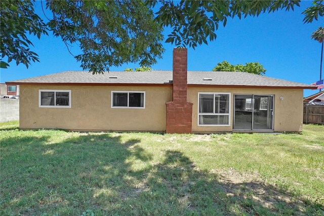 1018 N Millard Ave, Rialto, CA 92376 - rear view of property featuring stucco siding and a chimney