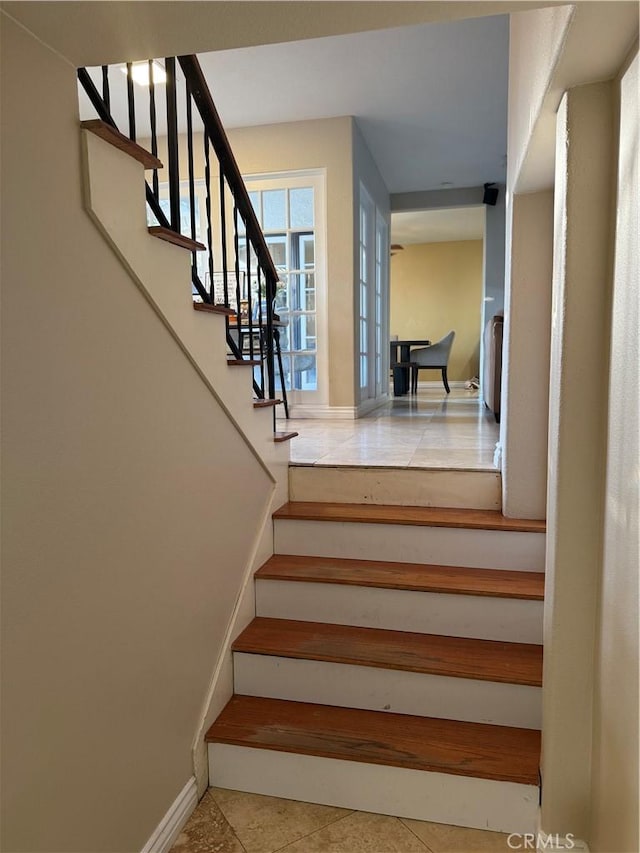 28726 Macklin Ave, Canyon Country, CA 91387 - stairway featuring tile patterned floors and baseboards