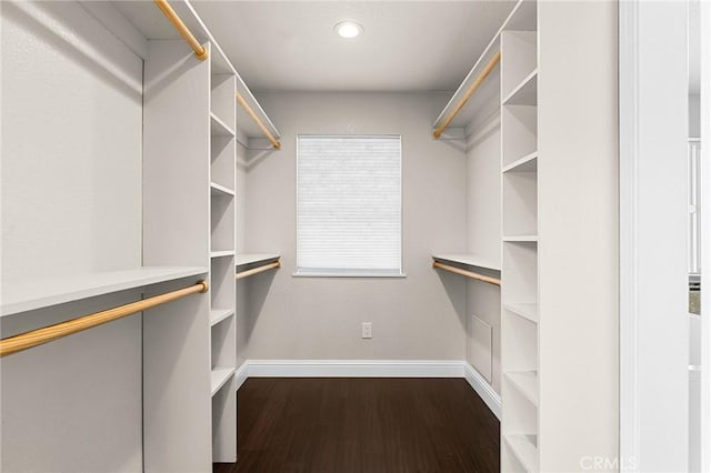 201 Valley View Dr, Oroville, CA 95966 - spacious closet with dark wood-style floors