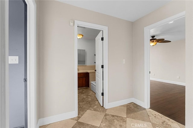 201 Valley View Dr, Oroville, CA 95966 - hallway featuring baseboards