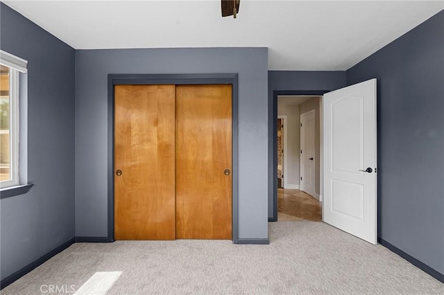 201 Valley View Dr, Oroville, CA 95966 - unfurnished bedroom with carpet floors, baseboards, and a closet