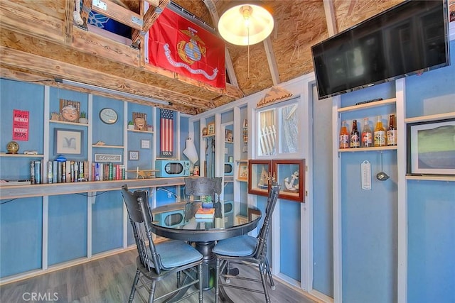 27048 State Highway 189, Blue Jay, CA 92317 - dining space featuring wood finished floors