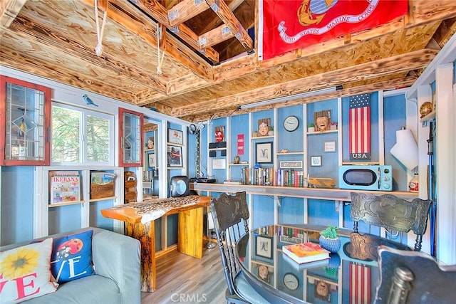 27048 State Highway 189, Blue Jay, CA 92317 - rec room with wood finished floors