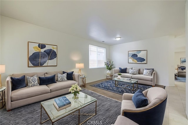 43839 58th St W, Lancaster, CA 93536 - living room with light tile patterned floors