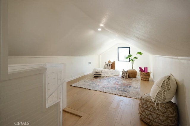 2136 Echo Park Ave, Los Angeles, CA 90026 - additional living space featuring wood finished floors, vaulted ceiling, and baseboards