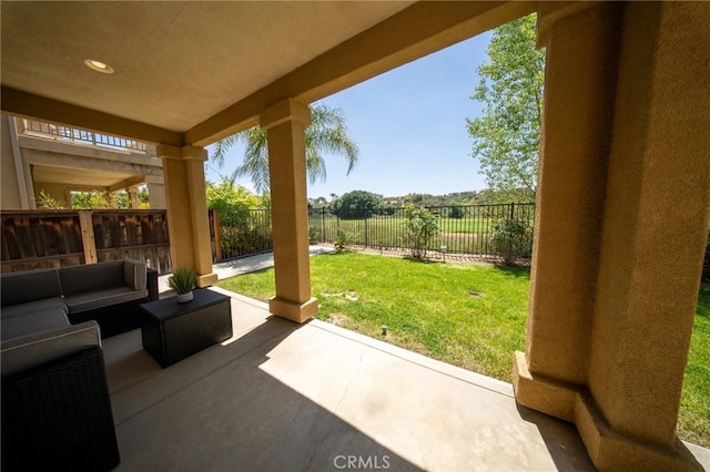 35197 Hogan Dr, Beaumont, CA 92223 - view of patio with outdoor lounge area