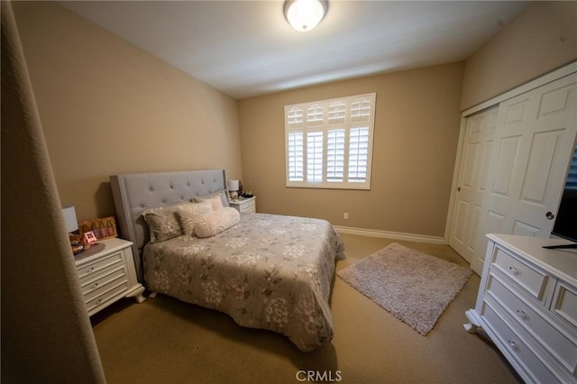 35197 Hogan Dr, Beaumont, CA 92223 - bedroom featuring carpet, a closet, and baseboards