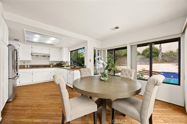 820 Rainwater Ln, Walnut, CA 91789 - dining space with light wood-style floors