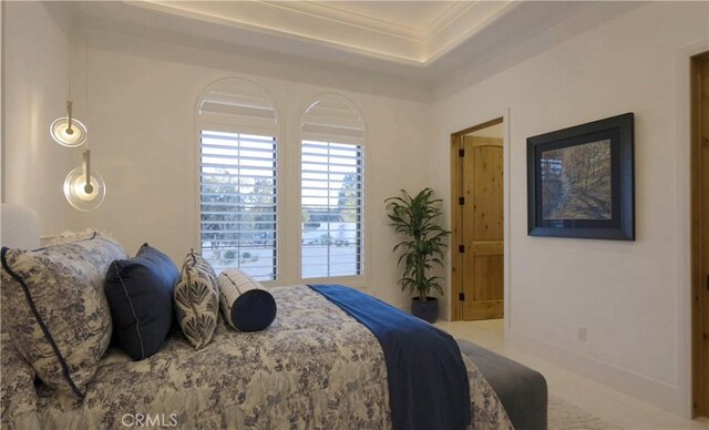 277 Crestview Ave, Camarillo, CA 93010 - bedroom with crown molding and a raised ceiling