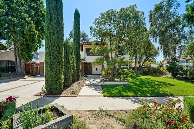 1824 S Starfire Ave, Corona, CA 92879 - view of property hidden behind natural elements with stucco siding and a tiled roof