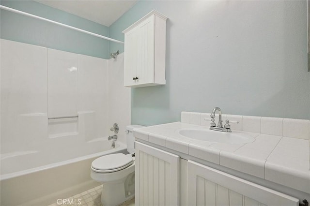 855 Dahlia Ln, San Luis Obispo, CA 93401 - full bathroom with toilet, vanity, and tub / shower combination