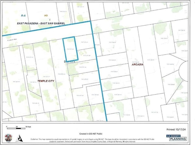 map / location of property area with property parcel outlined