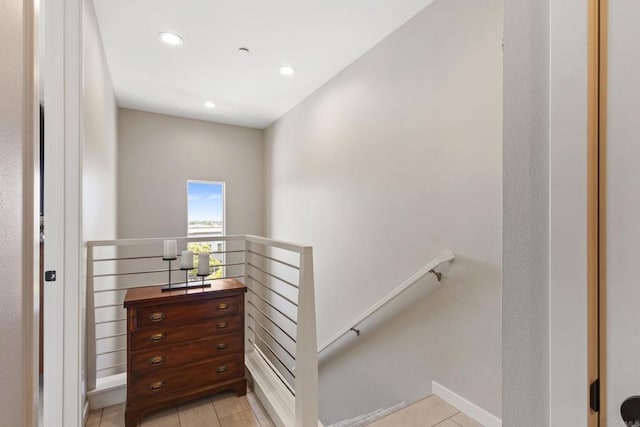 6132 Colt Pl Unit 101, Carlsbad, CA 92009 - stairway featuring recessed lighting and tile patterned flooring