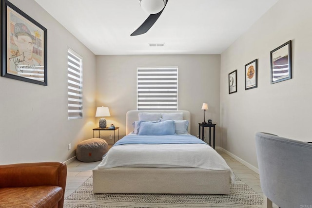 6132 Colt Pl Unit 101, Carlsbad, CA 92009 - bedroom with ceiling fan and baseboards