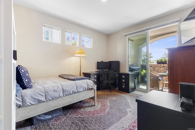 6132 Colt Pl Unit 101, Carlsbad, CA 92009 - bedroom featuring access to exterior and a desk