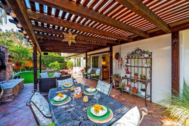 1850 Willowhaven Rd, Encinitas, CA 92024 - fenced backyard featuring an outdoor living space, a pergola, a patio area, and outdoor dining space