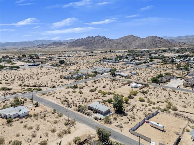 61961 Aster Pl, Joshua Tree, CA 92252 - view of rural area featuring a desert landscape and a mountain backdrop
